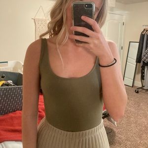 OLIVE GREEN BODYSUIT